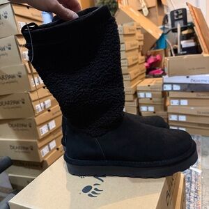 BEARPAW SNUGGLE MURPHY PLATFORM LO - BLACK - New in Box